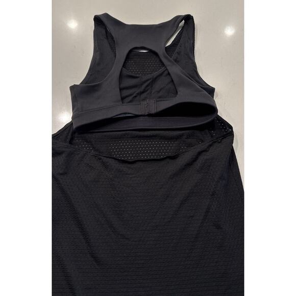 Athleta Sculptek Support Tank Top Womens Size XS Black Open Back Bra Gym Workout - Picture 4 of 7